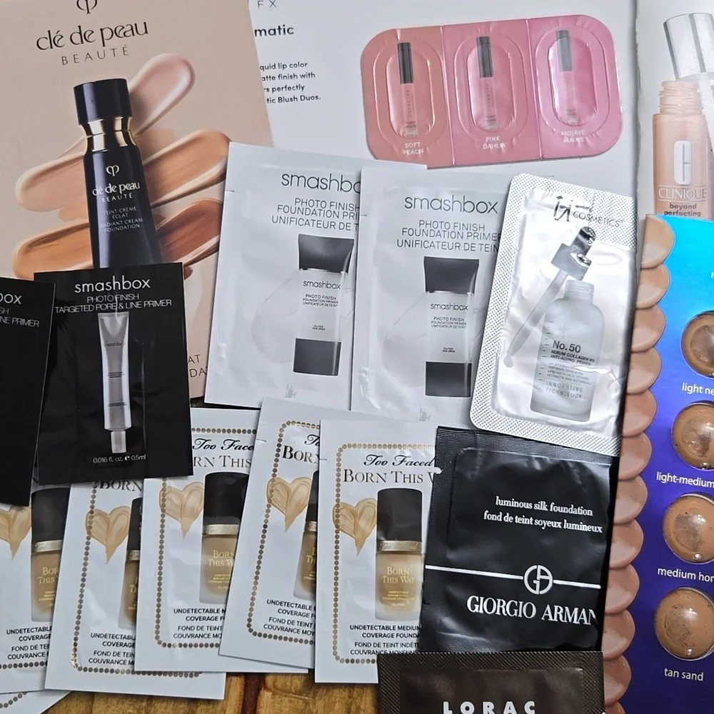 Mixed Lot of Foundation, Makeup & Face Primer Samples NEW